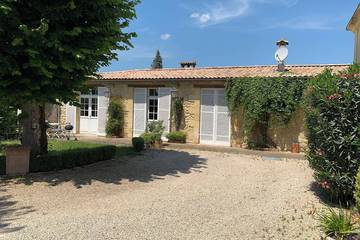 Gîte pour 4 personnes, avec piscine et jardin, animaux acceptés à Portets