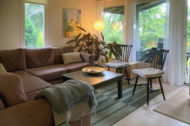 Ferienhaus für 5 Personen, mit Balkon und Garten