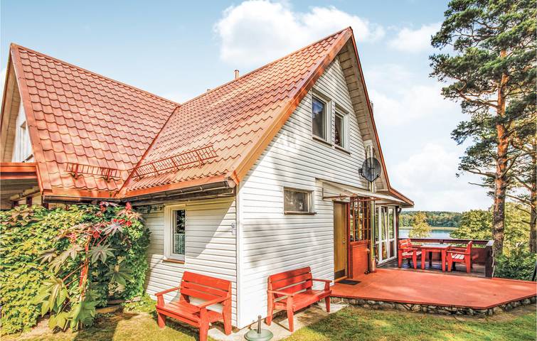 Ferienhaus für 4 Personen, mit Terrasse und Garten in den Masuren
