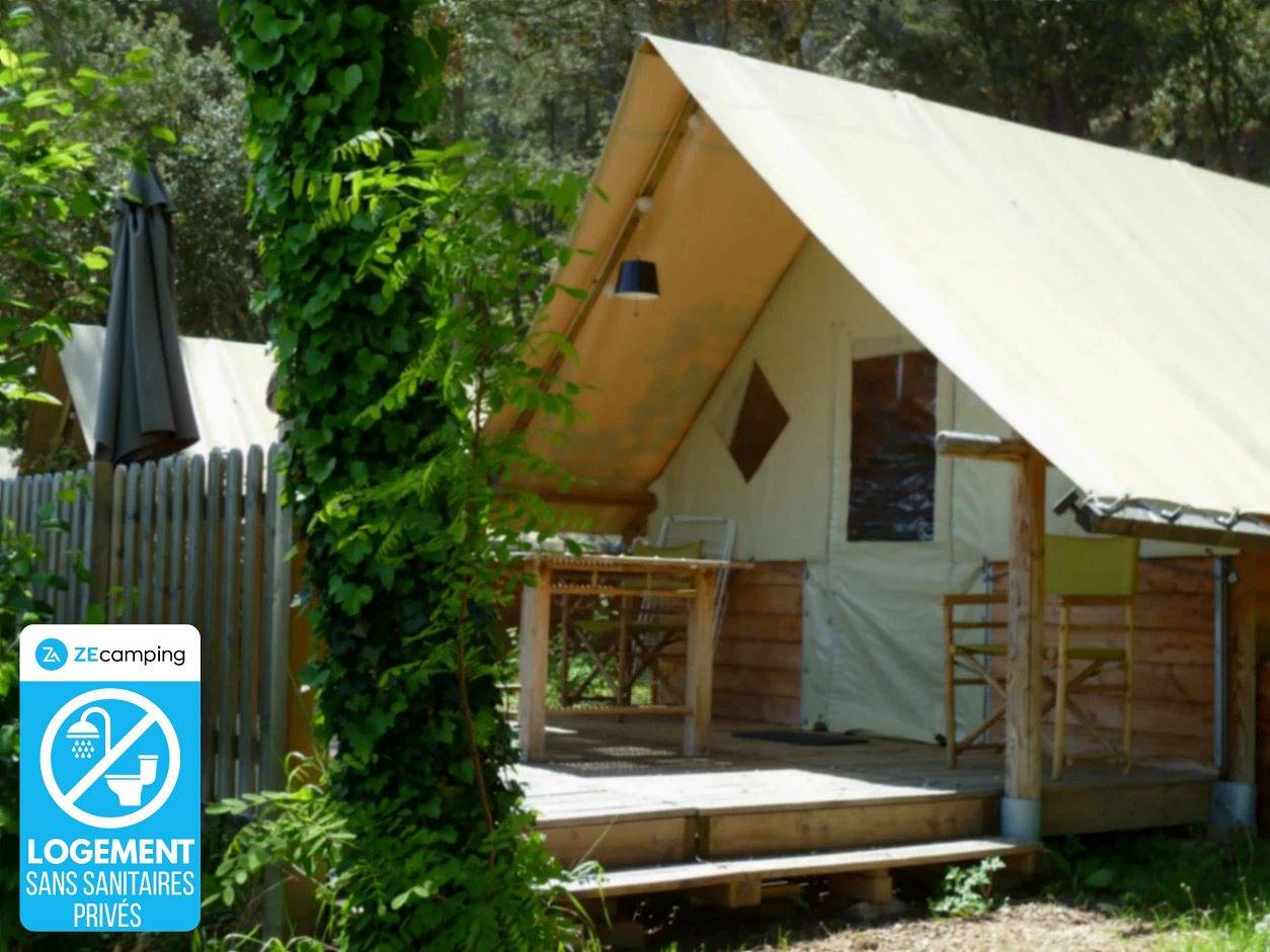 Zecamping 3* animaux acceptés tente 20m2 5 pers in Athée, Dijon en omgeving
