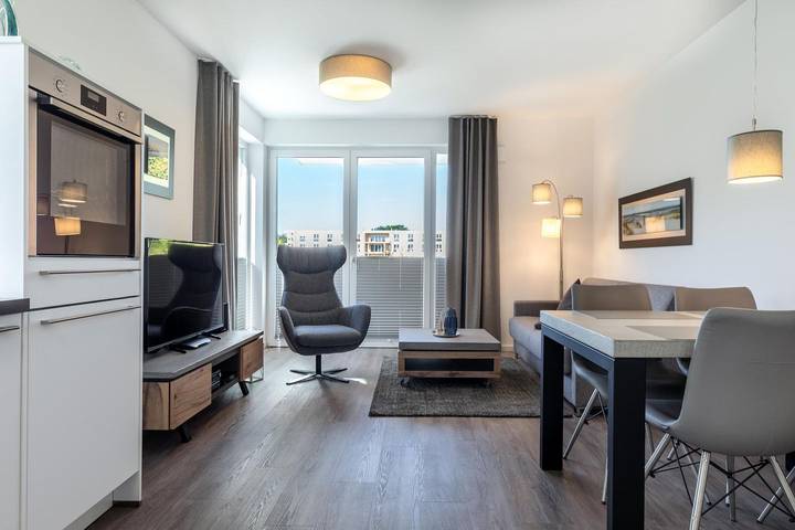 Ferienwohnung für 4 Personen, mit Ausblick und Terrasse sowie Sauna, mit Haustier in Ostseebad Boltenhagen