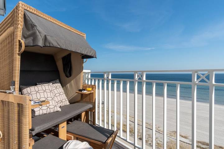 Ferienwohnung für 4 Personen, mit Sauna und Balkon sowie Meerblick, kinderfreundlich - 1