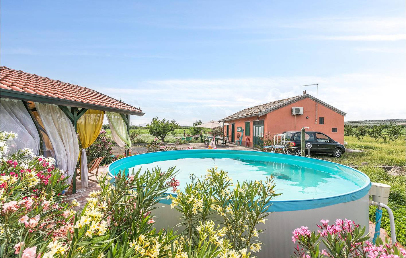 Appartamento con piscina vicino a Fiume Simeto in Paternò, Catania e dintorni