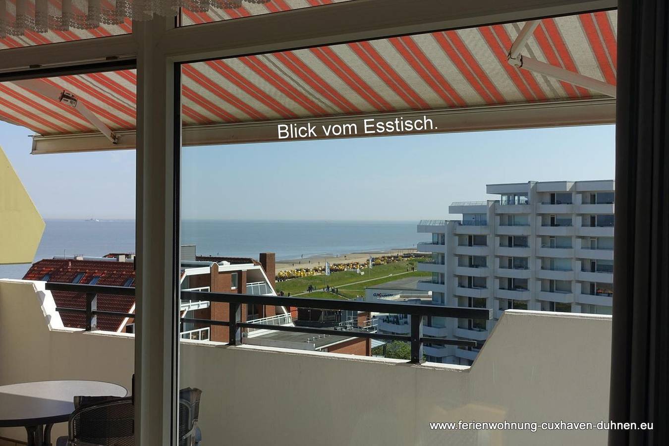 Ganze Wohnung, Ferienwohnung mit Meerblick, Balkon und Sauna in Cuxhaven in Duhnen, Cuxhaven