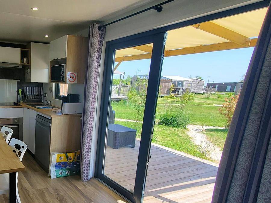Lodges de Blois Chambord - Mobilheim 4 personen - Privilège 2 Schlafzimmer, 2 Badezimmer, 34m² + Terrasse 15 m² + Klimaanlage in Mont-près-Chambord, Sologne