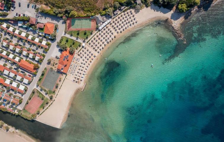 Camping für 2 Personen, mit Terrasse und Garten sowie Ausblick in Chalkidiki