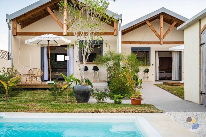 Chambre d’hôte pour 4 personnes, avec jardin et piscine