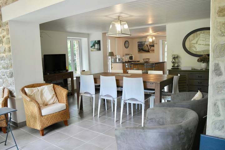 Maison de vacances pour 9 personnes, avec jardin