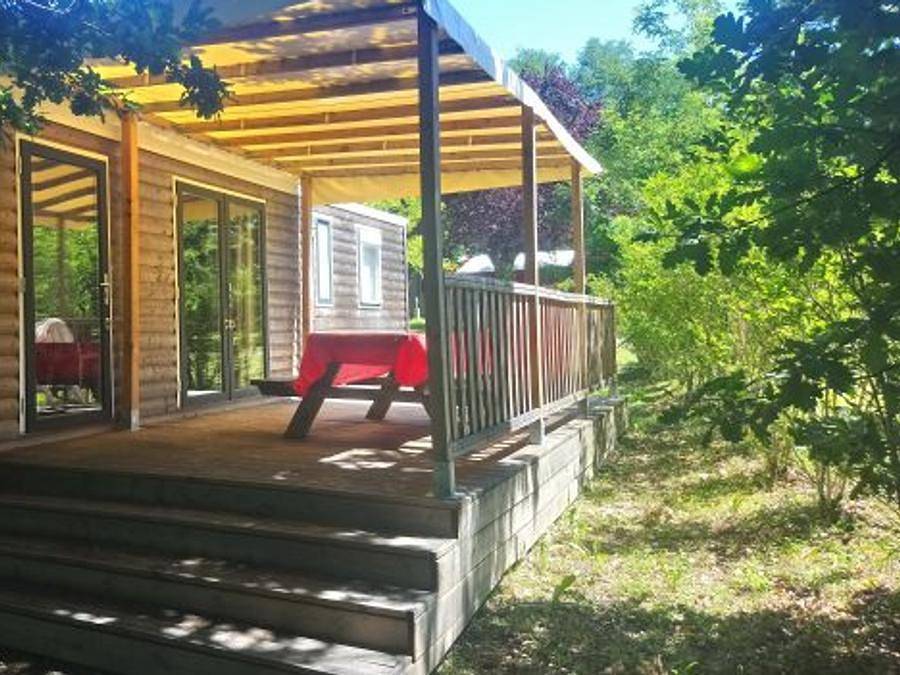 Camping La Fontaine du Roc - Mobilheim 6 personen - Mh3 Luxus in Dévillac, Villeneuve-sur-Lot und Umgebung