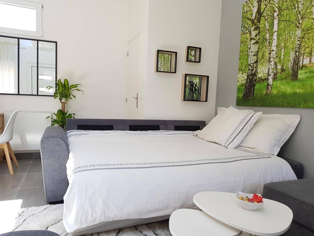 Appartement entier, Super Studio cosy - a 10 min de Cdg aéroport - a 30 min de Paris - a 10 min du salon d'expo Villepinte in Le Thillay, Val-d'Oise
