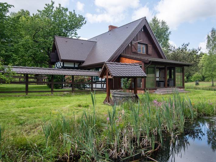 Ferienhaus für 4 Personen, mit Terrasse und Garten sowie Ausblick in Pommern