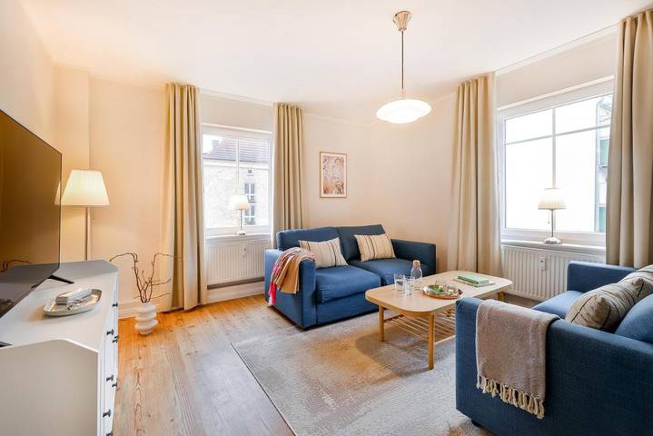 Ferienwohnung für 6 Personen, mit Balkon und Terrasse sowie Ausblick beim Ozeaneum Stralsund - 4