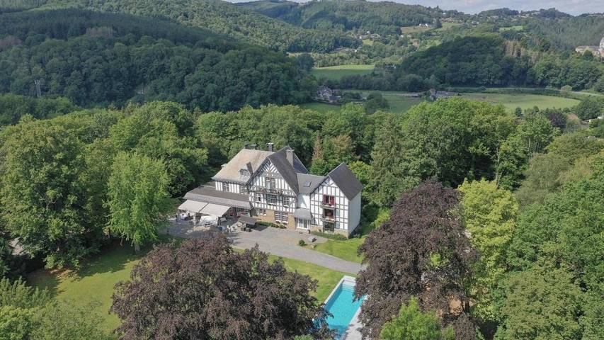 Hôtel pour 4 personnes, avec vue et sauna ainsi que piscine et jardin, animaux acceptés à Pepinster