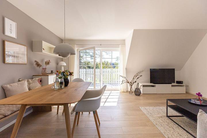 Apartamento para 2 personas, con balcón además de sauna y vistas en Born am Darß