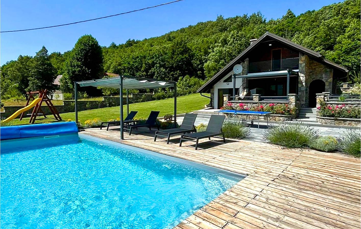 Ferienhaus für 6 Personen mit Whirlpool in Gospitsch, Lika-Senj