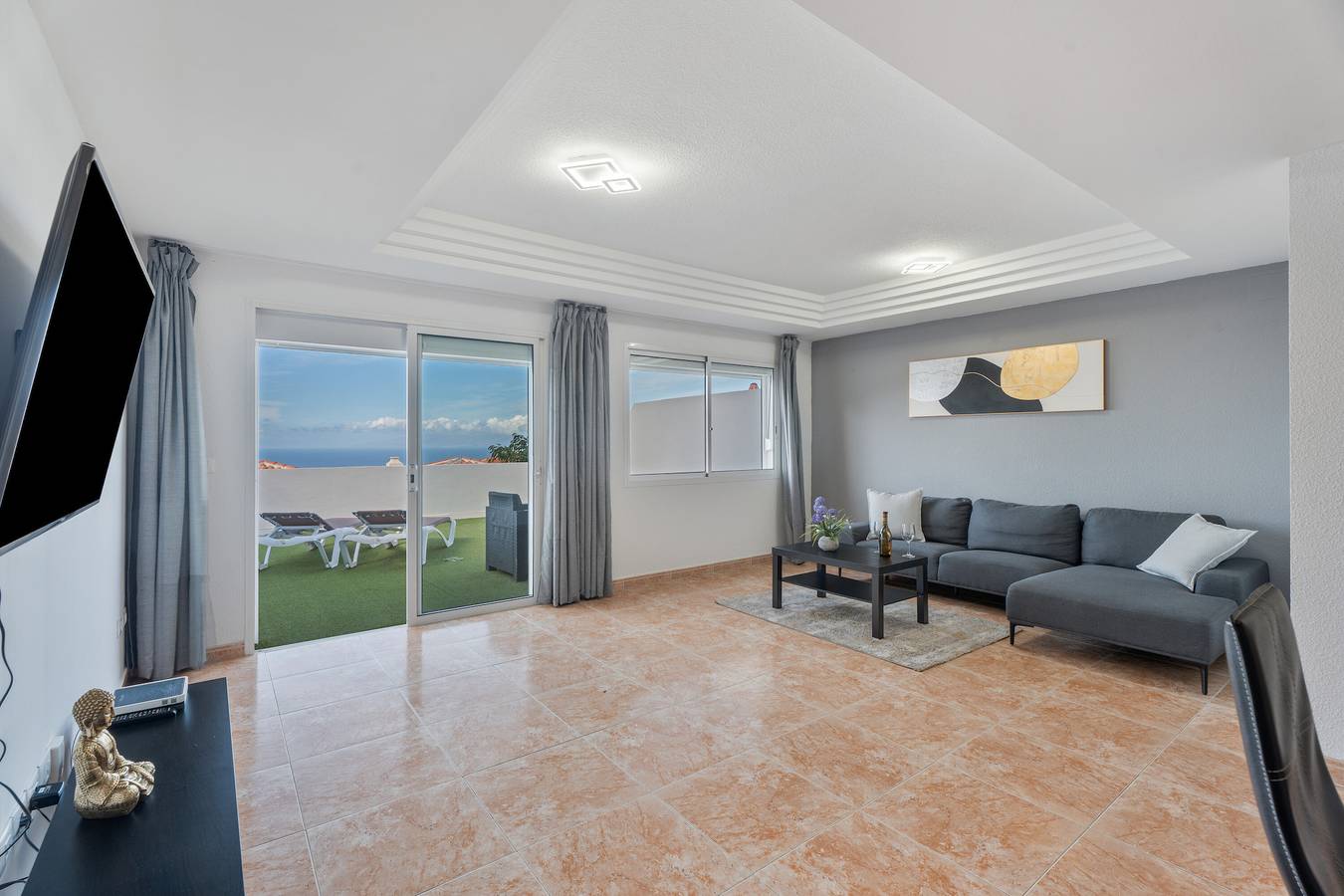 Entire apartment, Vacation Apartment 'Ocean View Costa Adeje' with Sea View, Private Terrace and Wi-Fi in Adeje, South Tenerife