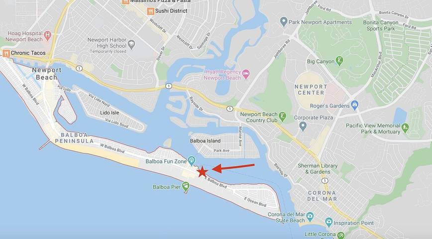 Vacation rental for 8 people, with hot tub and terrace in Newport Beach