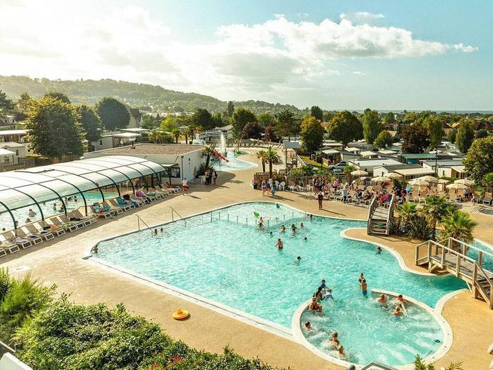 Camping la Vallée - Mobilheim 4 personen - Mobilheim | Comfort | 2 Zi. | 4 Pers. | Einfache Terrasse | Clim. in Houlgate, Lisieux und Umgebung
