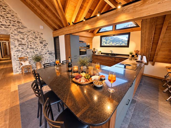 Chalet für 10 Personen mit Terrasse in Vaujany, Nationalpark Écrins