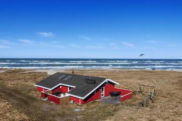 Ferienhaus für 7 Personen, mit Terrasse und Whirlpool in Nørlev Strand