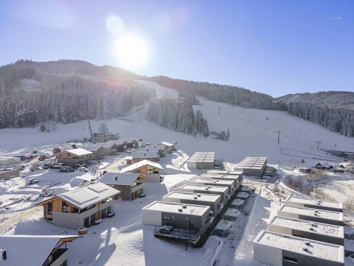 Chalet für 8 Personen, mit Balkon/Terrasse und Terrasse sowie Garten und Sauna in St. Lambrecht