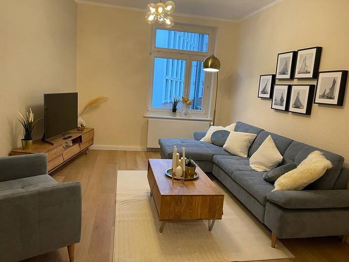 Ferienwohnung für 6 Personen, mit Balkon und Balkon/Terrasse sowie Garten in Stadtmitte Rostock