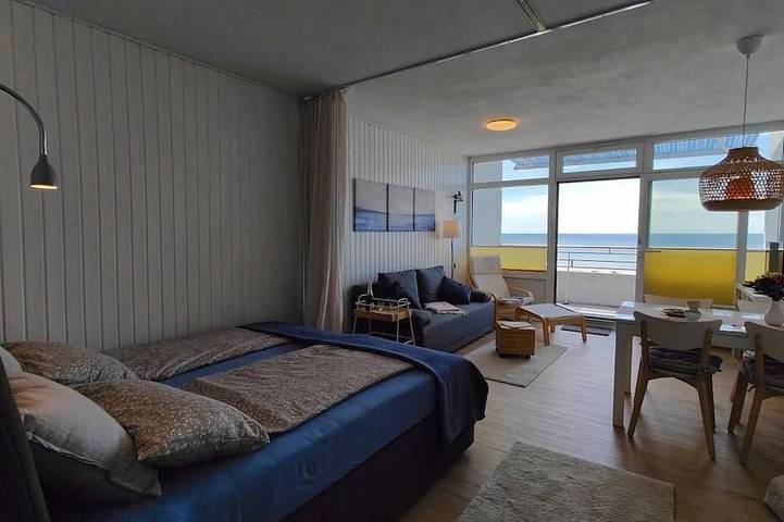 Ferienwohnung mit meerblick für 3 Personen, mit Balkon