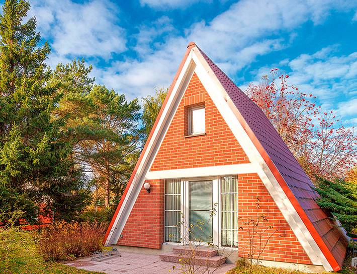 Ferienhaus für 4 Personen, mit Terrasse und Garten