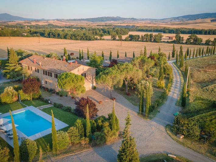 Ferienhaus für 8 Personen, mit Terrasse und Garten sowie Pool in Pienza
