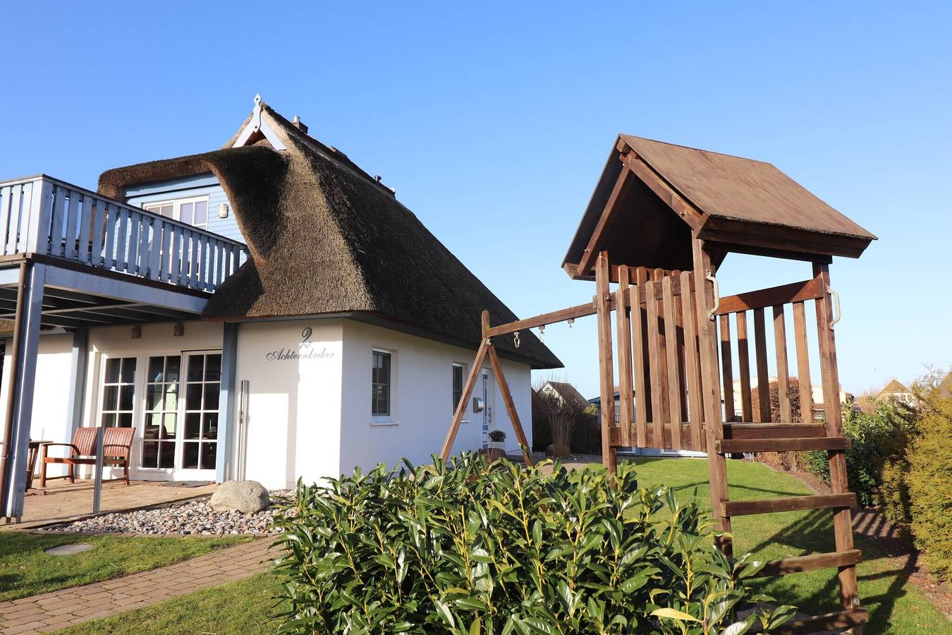 Ferienhaus 'Achternkieker' mit Meerblick, privater Terrasse und Wlan in Zinnowitz, Usedomer Norden