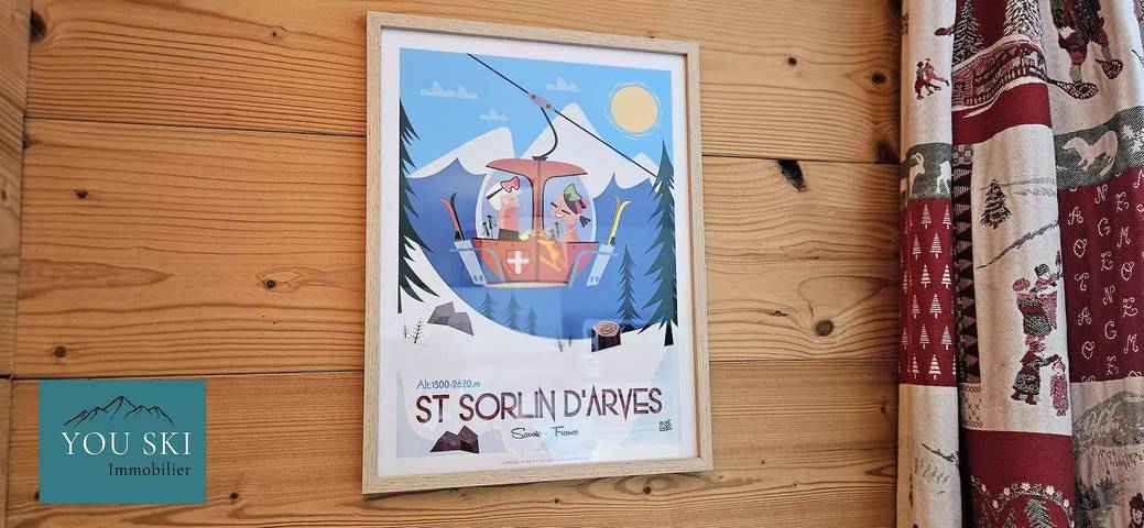 Gîte pour 6 personnes, avec balcon et vue dans Office De Tourisme De Saint Sorlin D Arves - 4