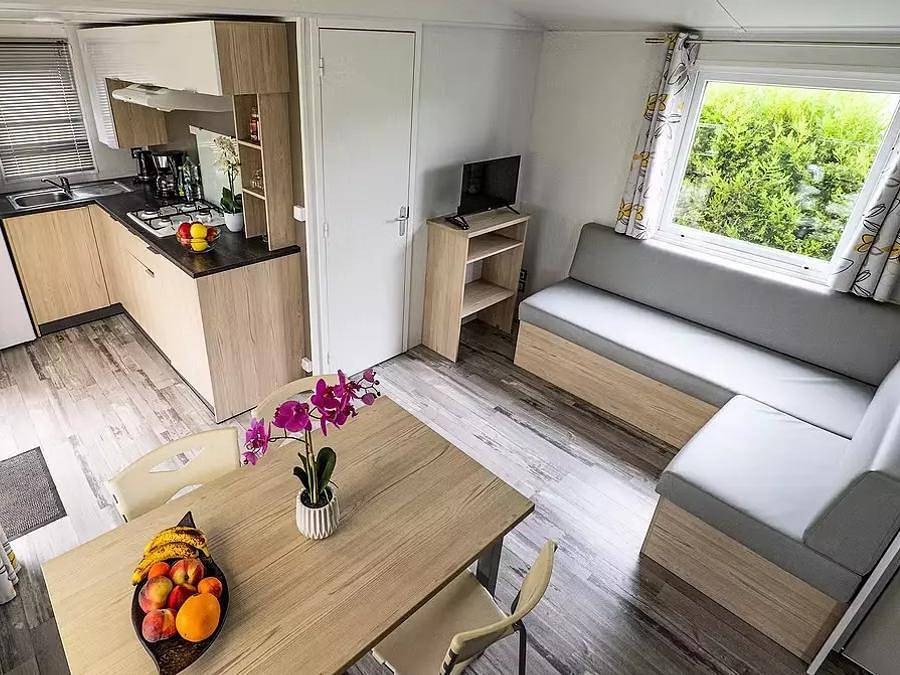 Camping Country Parktouquin - Mobilhome 6 personnes - Mobil-Home Privilège Noya 4 Pièces 6 Personnes + Tv in Touquin, Seine-et-Marne