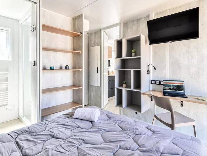 Camping Les Cottages de Perpignan - Wohnung 2 personen - Suite 2 Personen Klimatisiert + Tv in Pia, Mittelmeerküste (Frankreich)