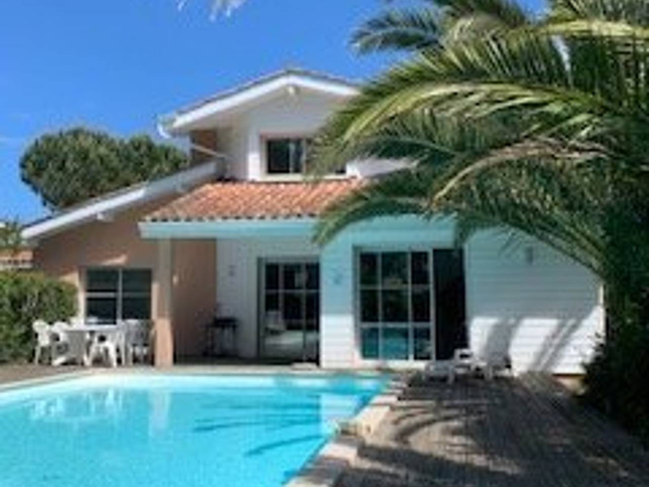 Villa avec piscine privative, animaux admis - 8 pers. in Moliets-Plage, Moliets-et-Maa