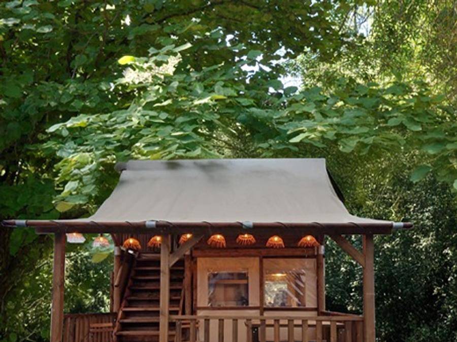 Flower Camping La Grande Plage - Bungalow 3 personen - Bungalow "Bohème" 14m² (2025) 2/3 Pers. in Plobannalec-Lesconil, Quimper und Umgebung