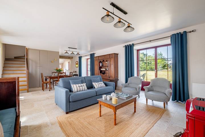 Location de vacances pour 5 personnes, avec terrasse et jardin à Surzur