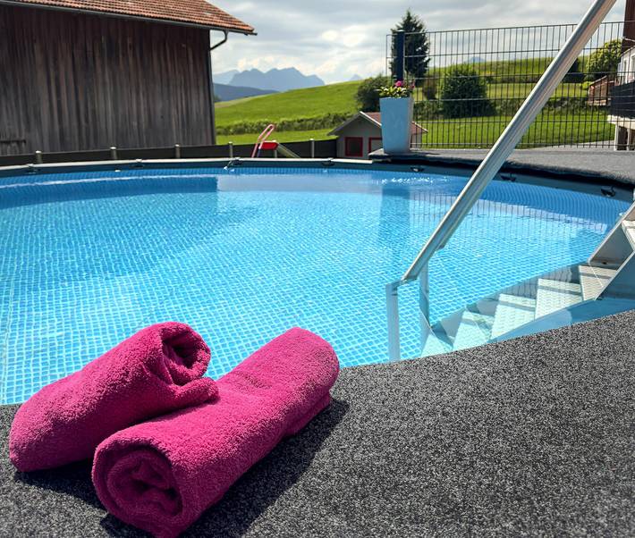 Ferienwohnung für 5 Personen, mit Balkon und Terrasse sowie Garten und Sauna in Hopferau - 2