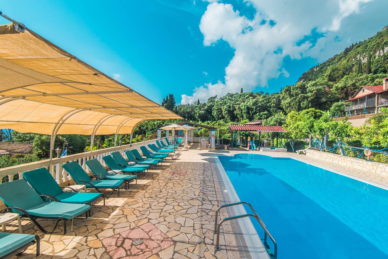 Entire apartment, Apartment 'Andromaches' with Sea View & Shared Pool in Achilleio, Corfu