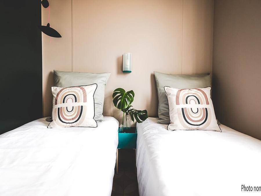 Flower Camping Les Micocouliers - Mobilheim 6 personen - Mobilheim Premium 33m² 3 Zimmer + Terrasse 15m² + Tv + Klima + Geschirrspüler in Graveson, Arles und Umgebung