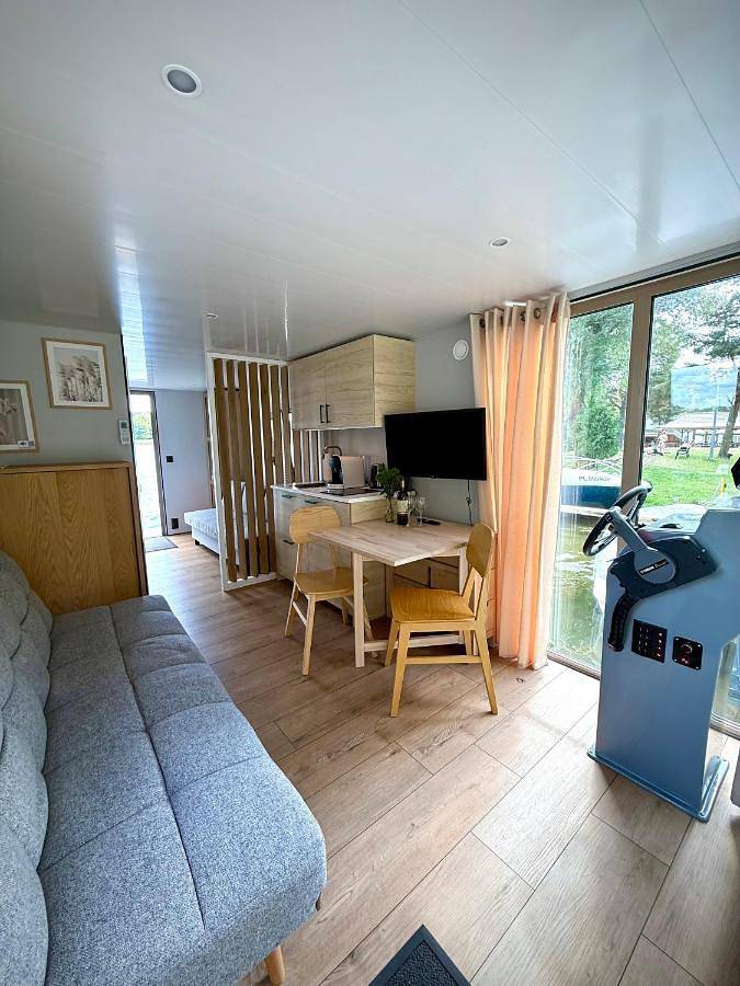 Boot für 4 Personen, mit Sauna und Ausblick sowie Seeblick und Terrasse, mit Haustier in Polen - 4