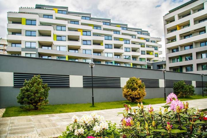 Appartement de vacances pour 4 personnes, avec Balcon ainsi que Terrasse et Jardin
