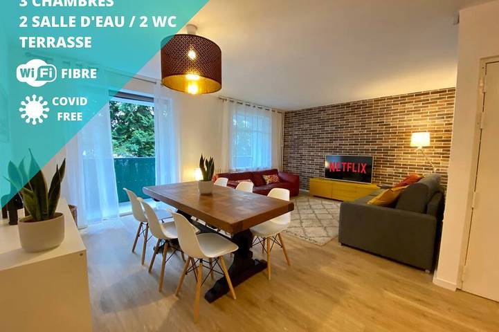 Gîte pour 8 personnes, avec Balcon à Massy
