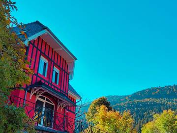 Chalet pour 12 personnes, avec vue ainsi que terrasse et jardin à Bussang