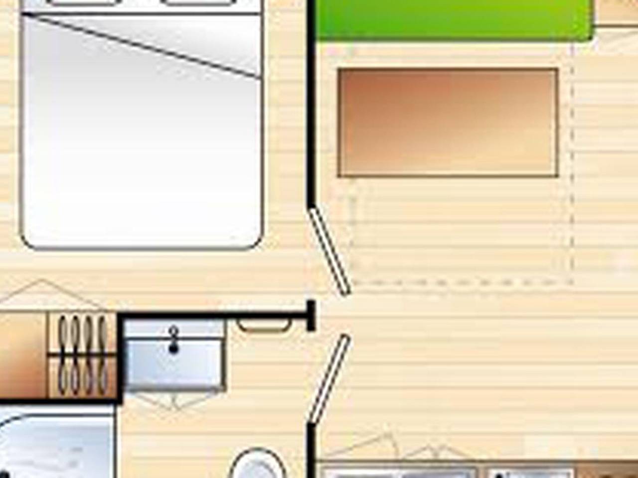 Cozy mobile home with terrace for 2 people in Neffes, Gap region