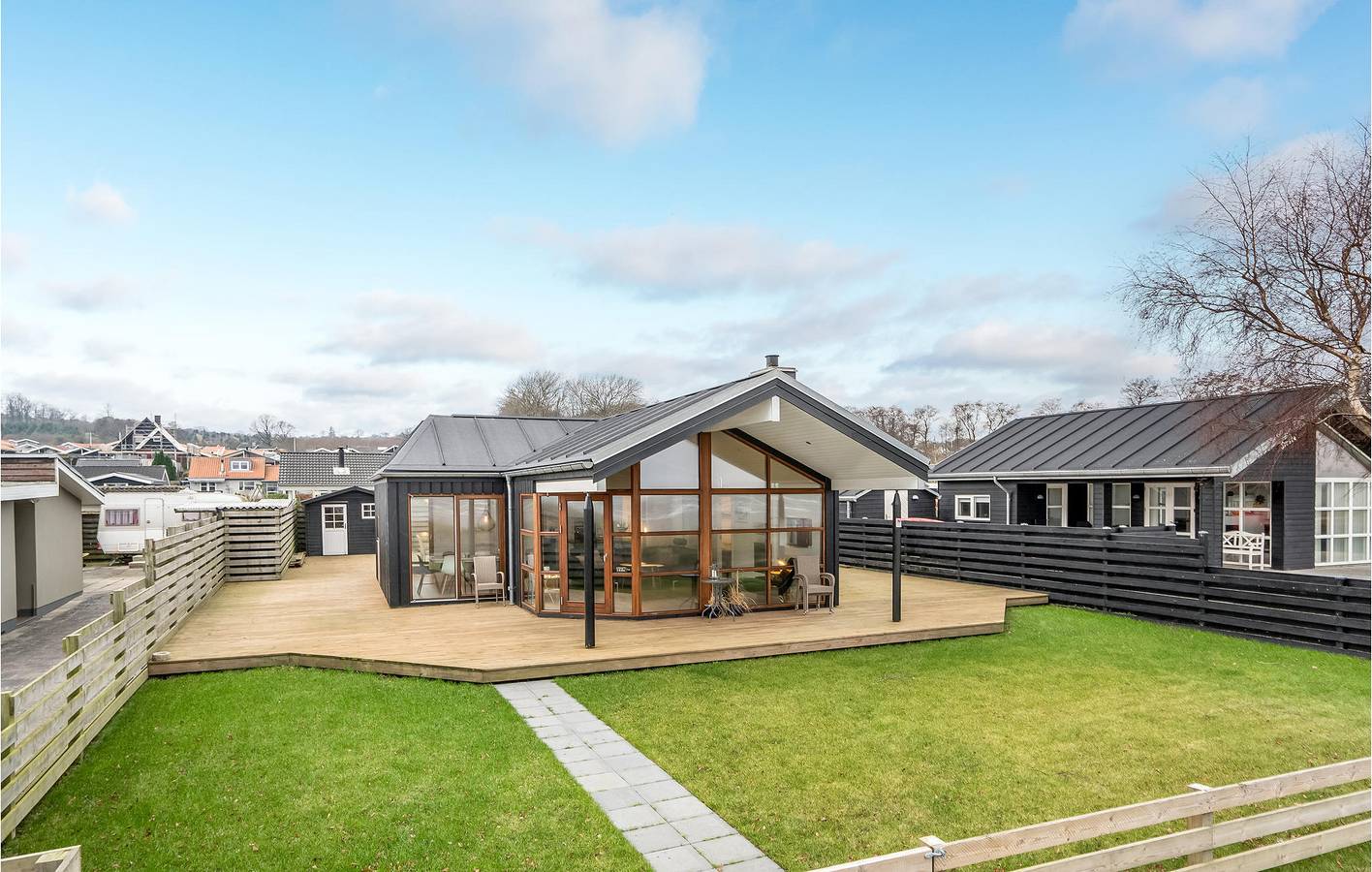 Vacation house for 8 people with yard in Bjert, Little Belt