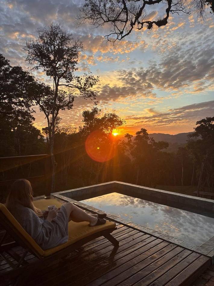 Casas e apartamentos de temporada para 5 pessoas, com jardim em Rancho Queimado