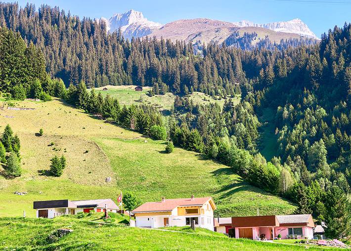 Ferienhaus für 8 Personen, mit Terrasse und Ausblick sowie Garten in Graubünden - 2