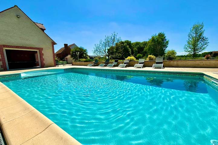 Villa des Rois (45) 45 pers-piscine-1h30 Paris in Les Bordes (Loiret), Loire-Tal