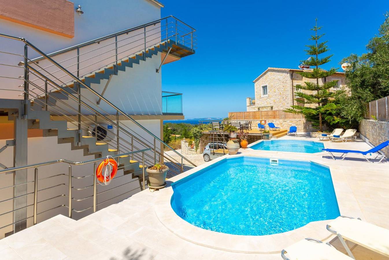Villa für 11 Personen mit Kinderpool in Lakka, Paxos