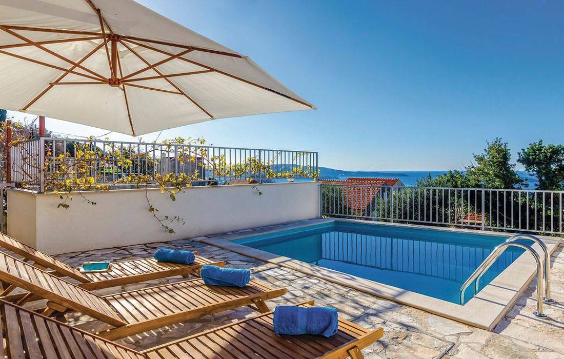 Villa Con Piscina per 6 Persone in Brsecine, Grad Dubrovnik